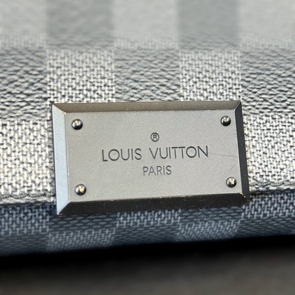 Authentic Louis Vuitton Damier Graphite District PM Messenger Bag - Picture 2 of 12